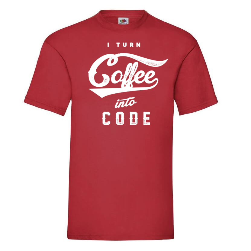 T-paita Coffee into code