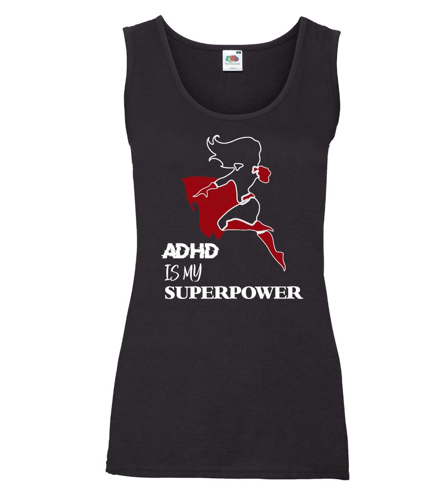 Hihaton paita ADHD is my superpower, naisten malli