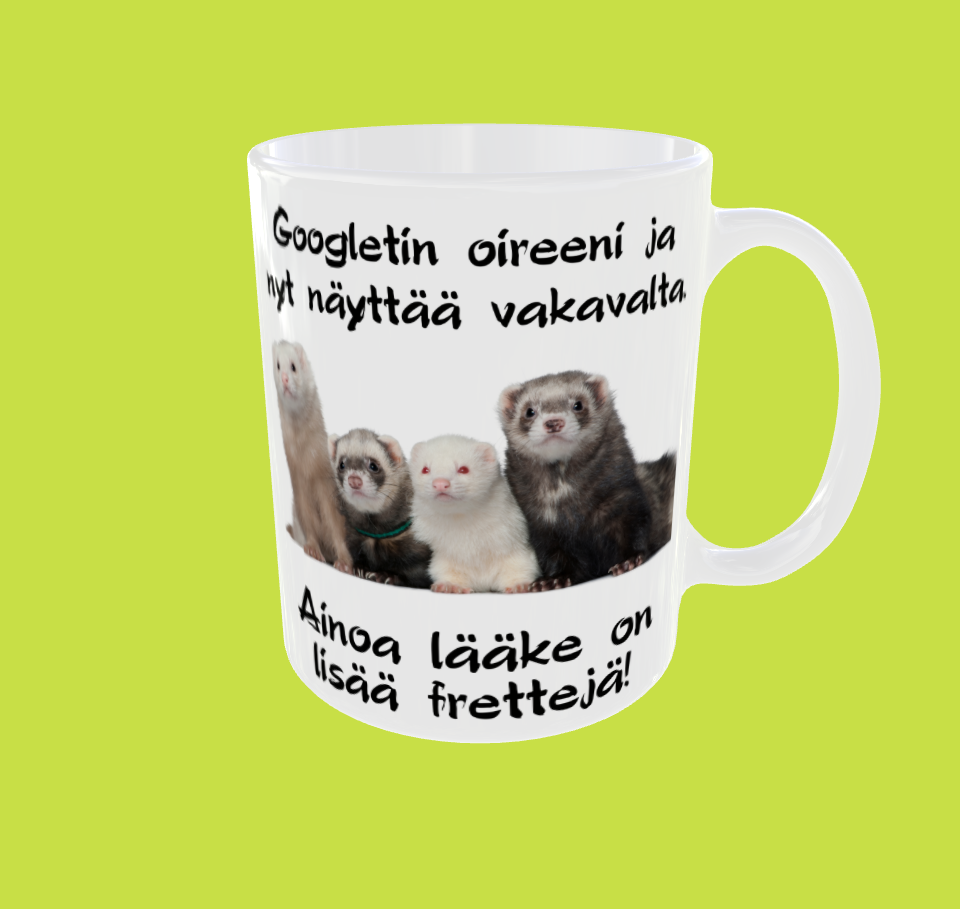 Lääkkeeksi lisää frettejä