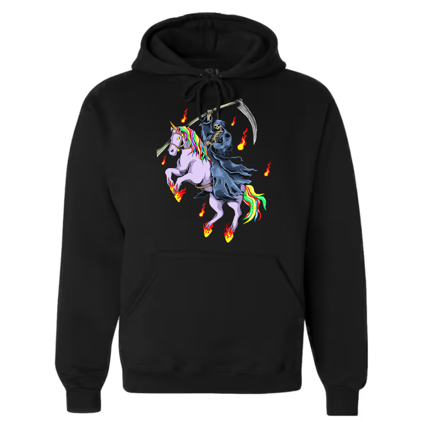 Huppari Reaper on a unicorn